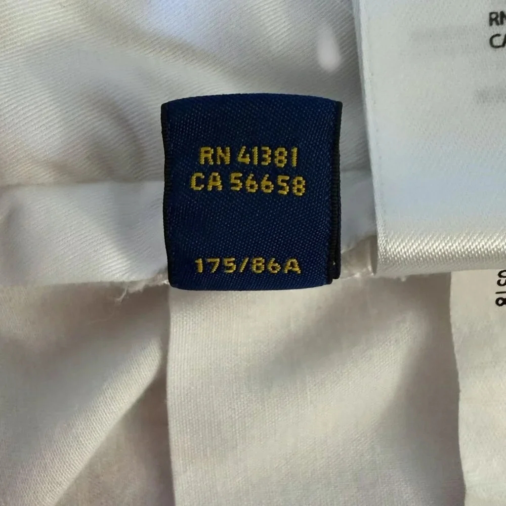 Polo Ralph Lauren Chino Short White Men's 33 Stretch Classic-Fit Preppy Vacation